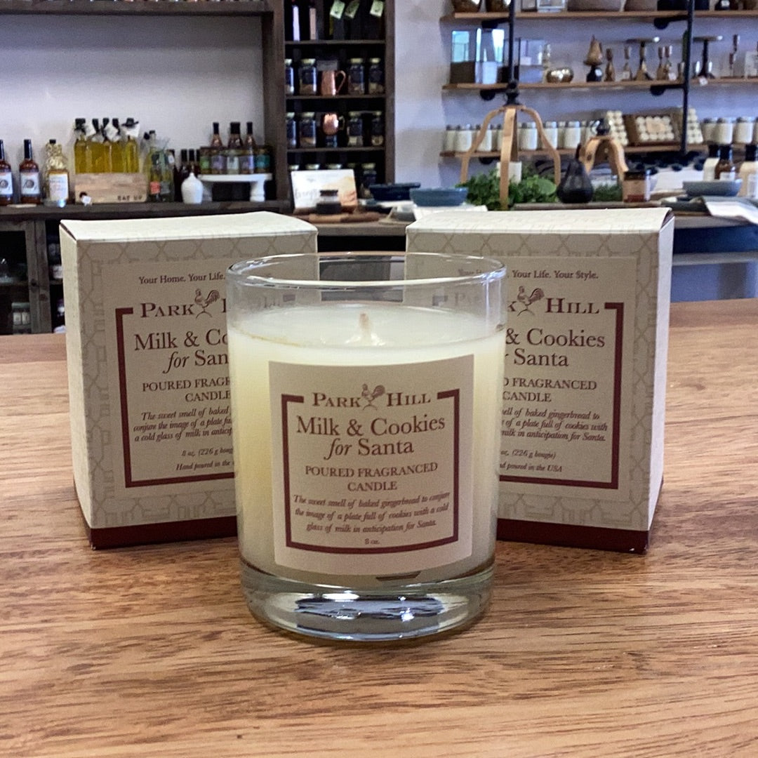 Milk and Cookies for Santa Poured Candle