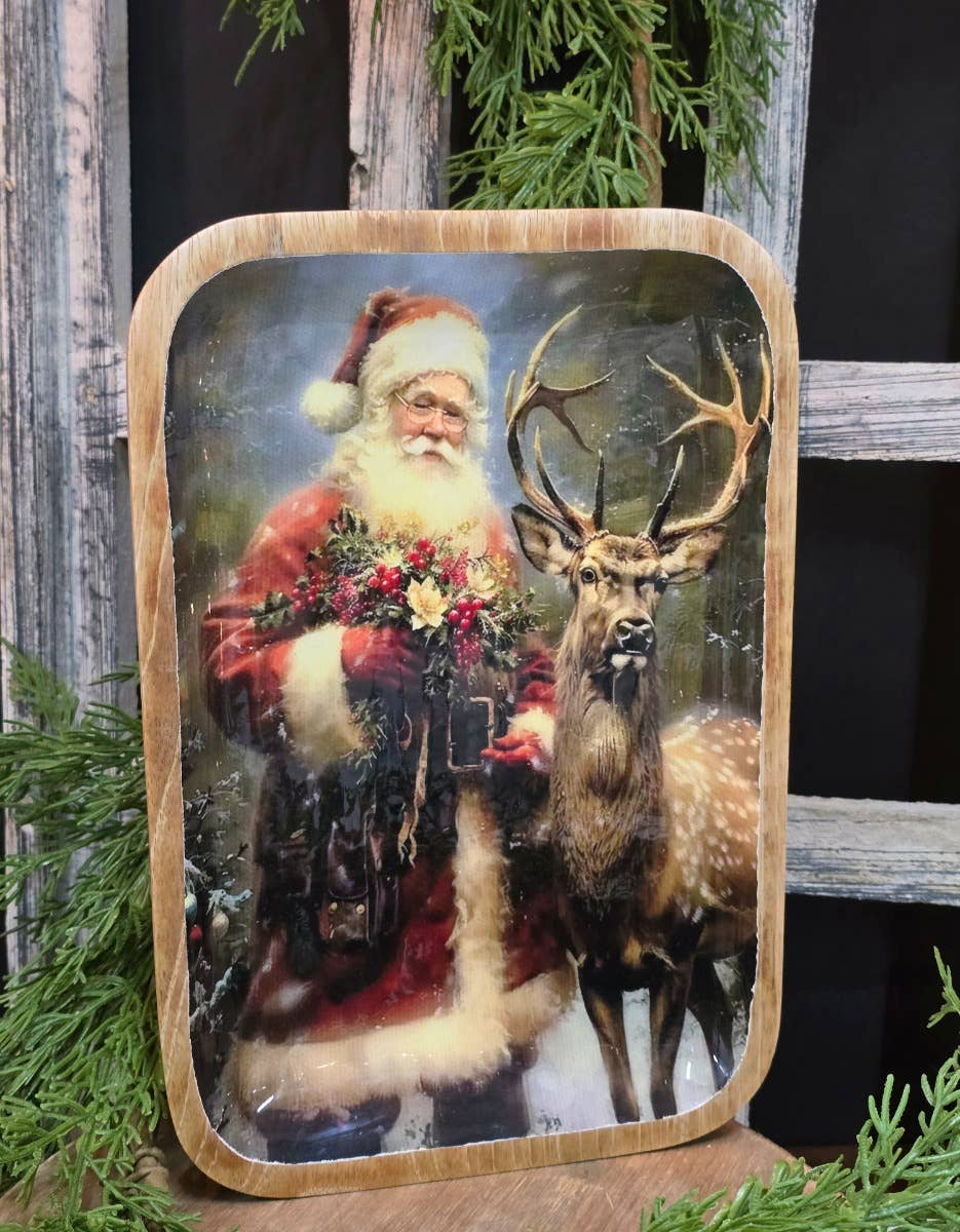 Wholesale Home Decor - North Pole Friends Tray 12x8in