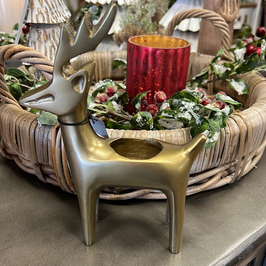 Christmas Reindeer Candle Holder