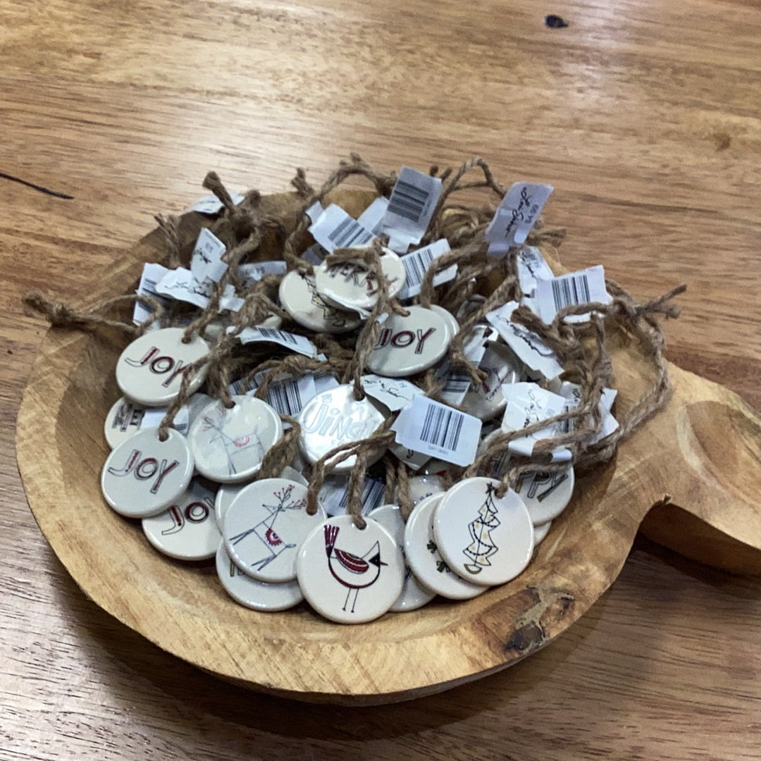 Stoneware Ornament Tags