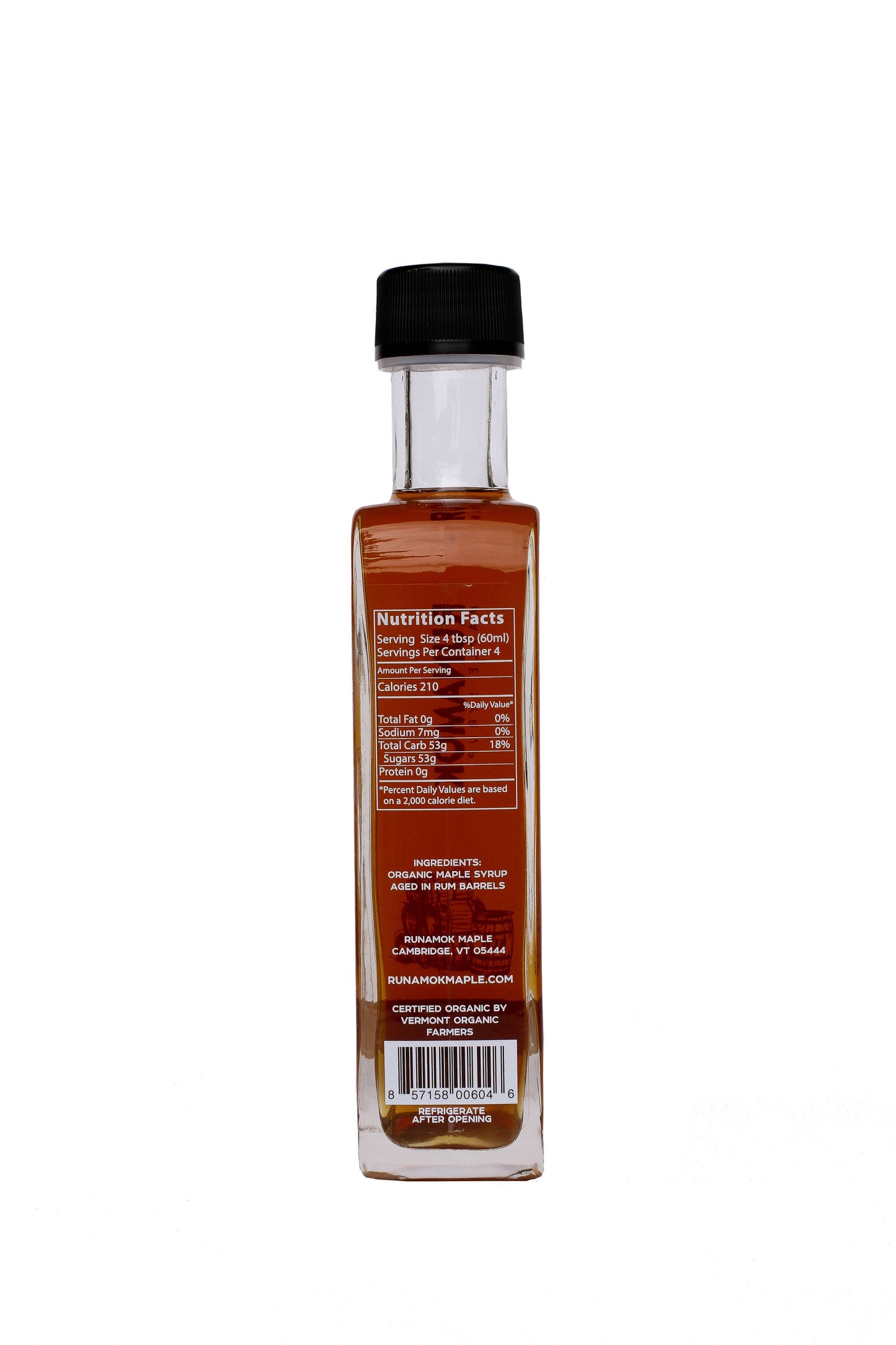 Rum Barrel-Aged Maple Syrup 250ml