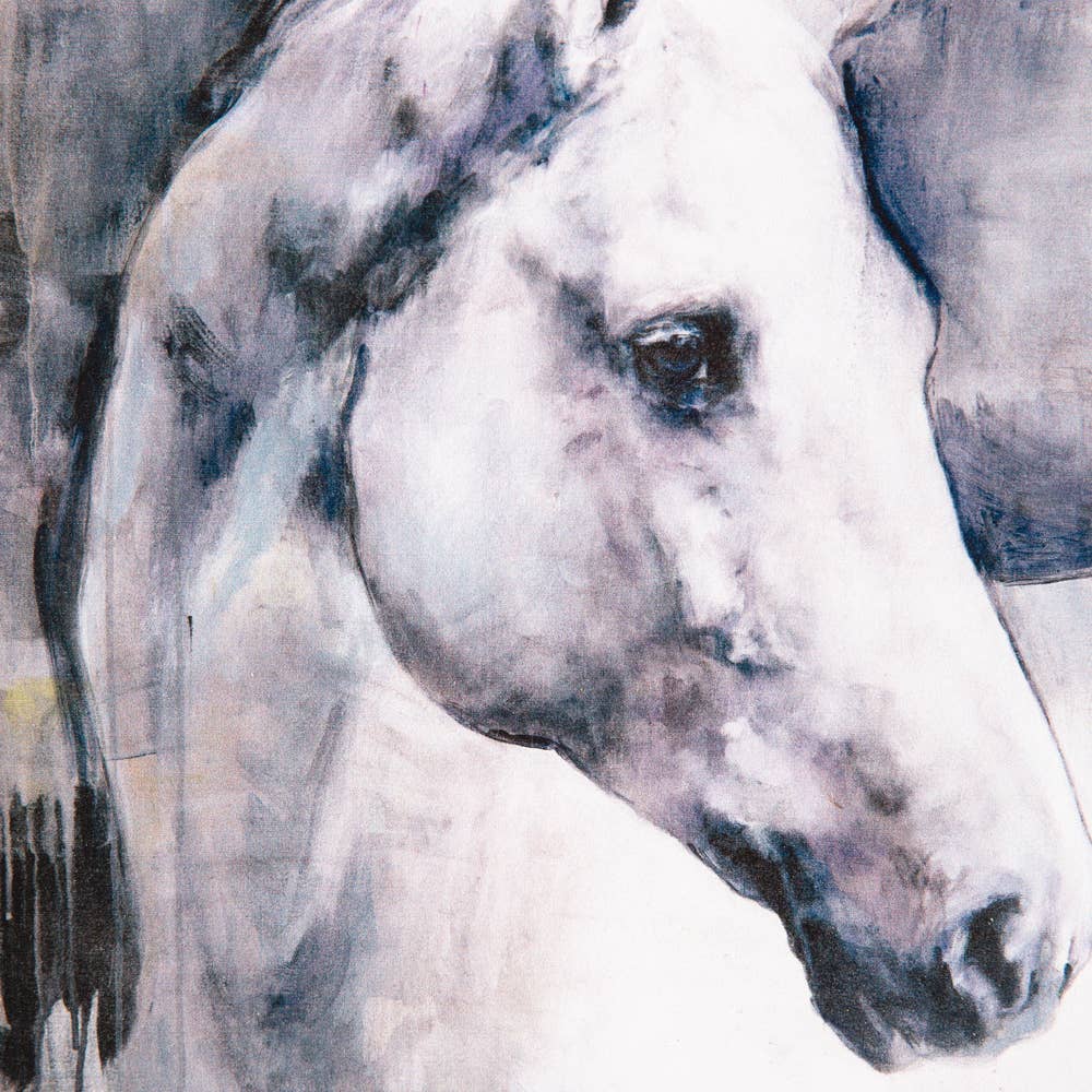 White Stallion Wall Art