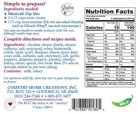 Country Home Creations - Mexicali Dip Mix