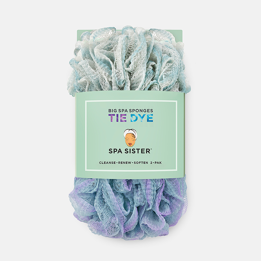 Bath Accessories Company - Tie Dye Big Spa Sponges