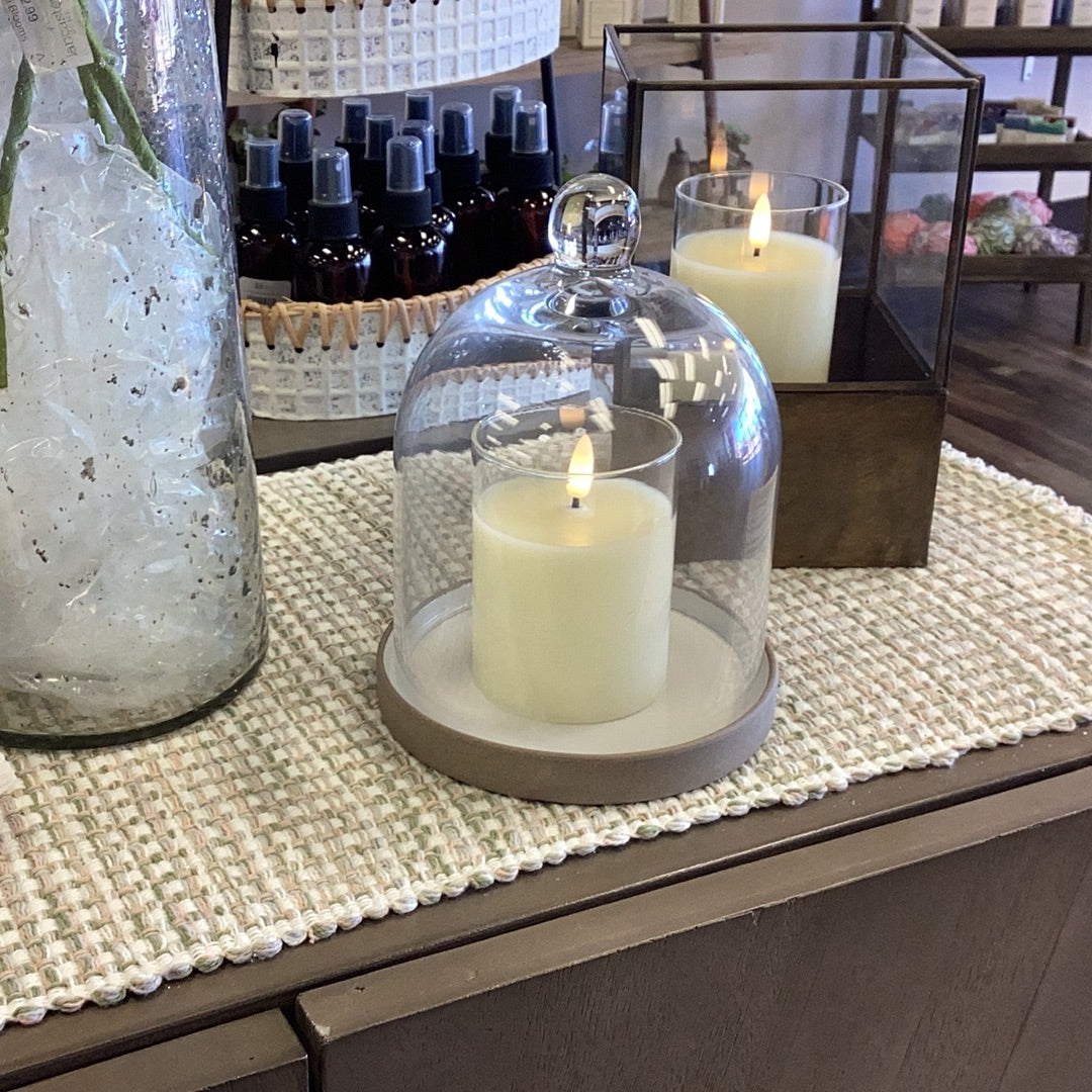 Round Small Ceramic Candle Tray