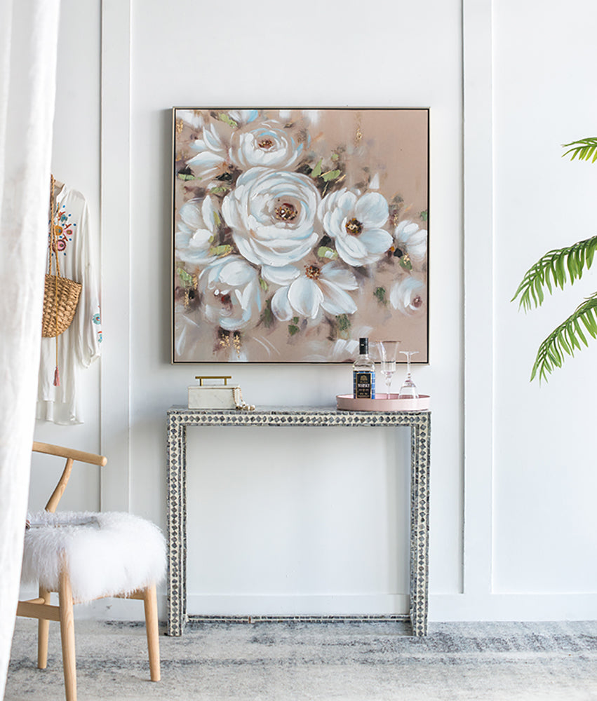 'Alexandra' Framed Floral Wall
