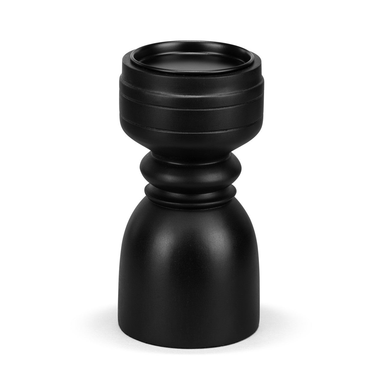 Ebony Wood Pillar Candle Holder