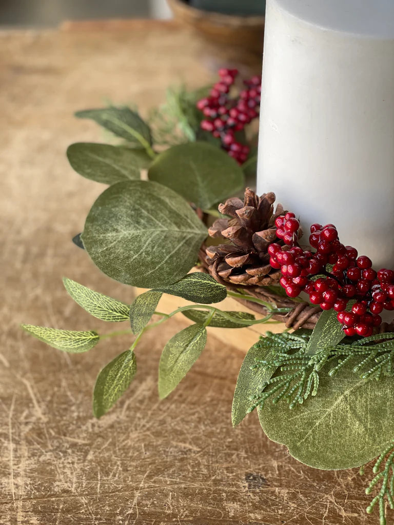 Garnet Berry Eucalyptus Candle Ring