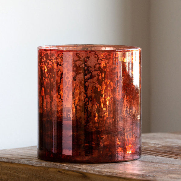 Antique Mercury Glass Hurricane
