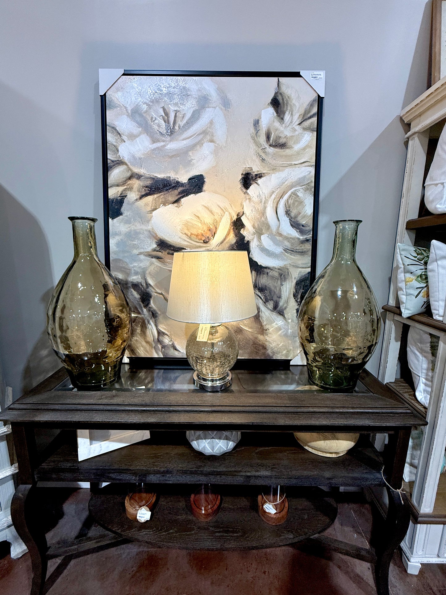 24" Brown Glass Vase