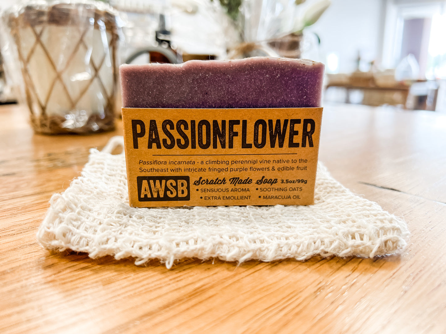 A Wild Soap Bar and Exfoliating Pouch