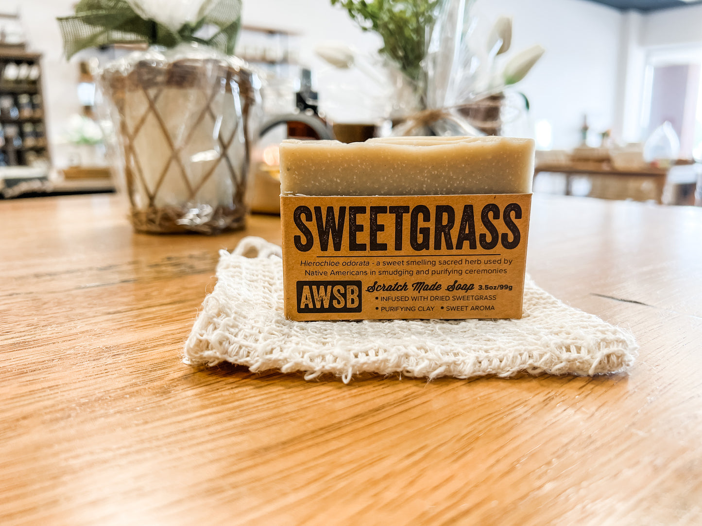 A Wild Soap Bar and Exfoliating Pouch