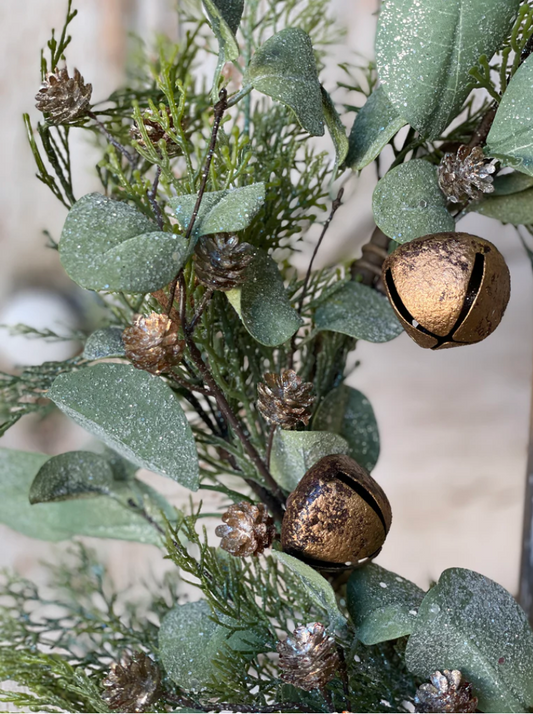 Gold Song Eucalyptus Wreath | 22"