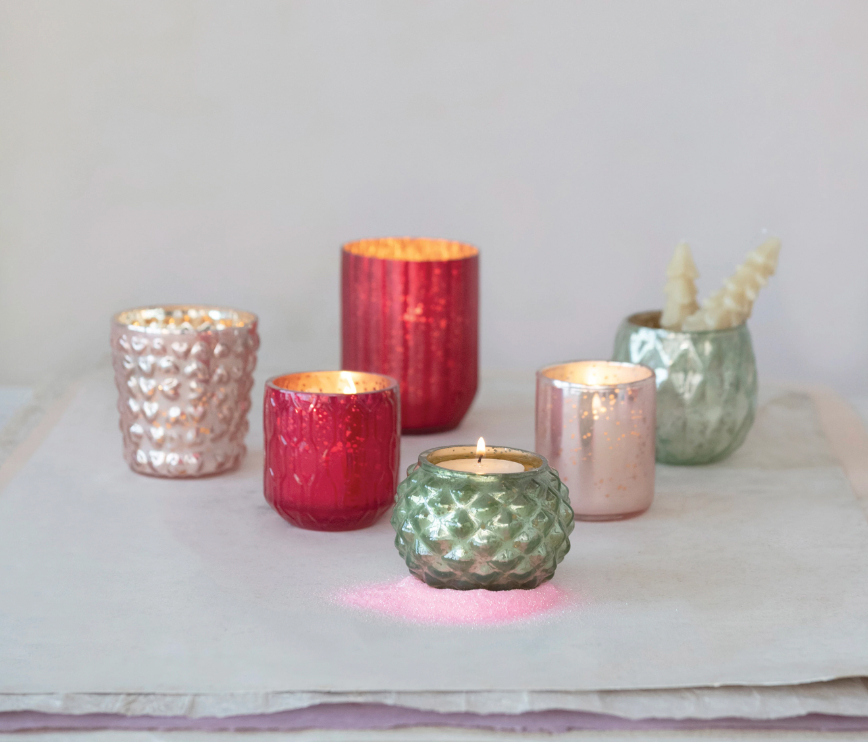 Mercury Glass Votive Holders