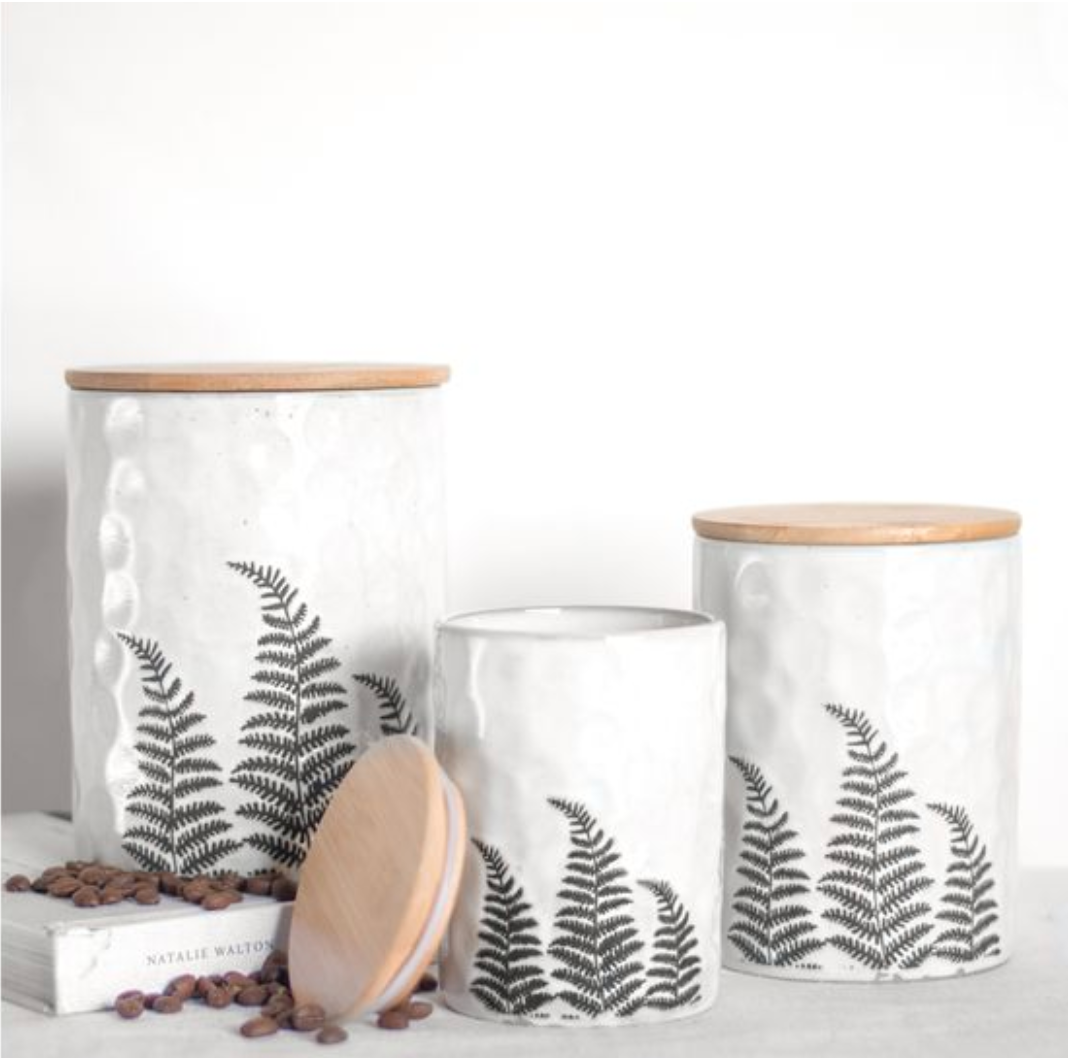 Fern Pattern Canisters
