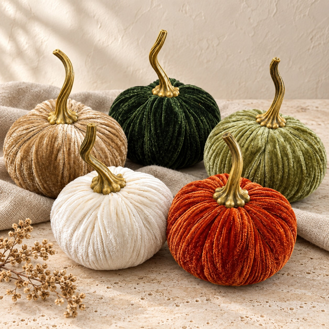 Luxe Velvet Pumpkin