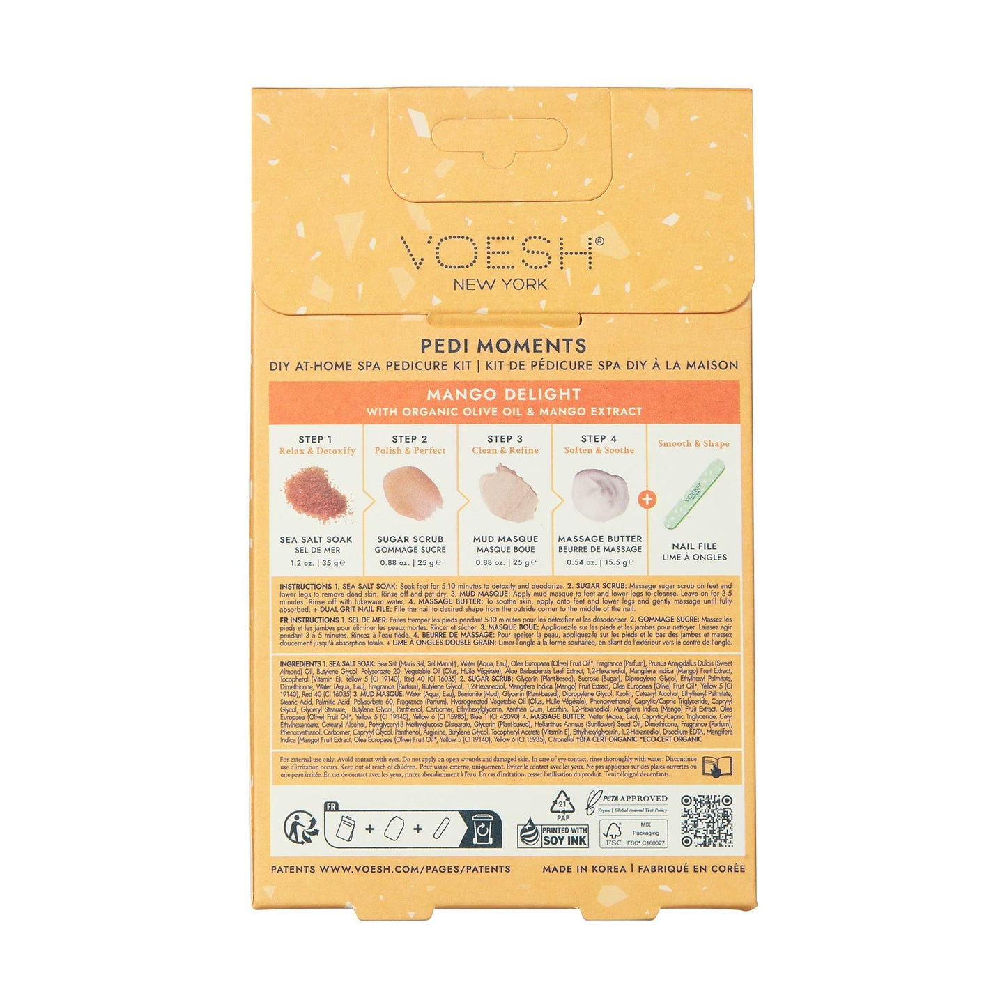 VOESH New York - Pedi Moments Single - Mango Delight