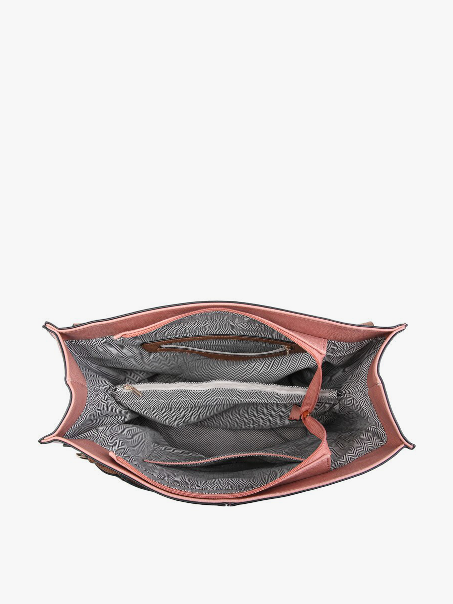 Jen & Co. - M1860DS Connar Distressed Side Pocket Tote