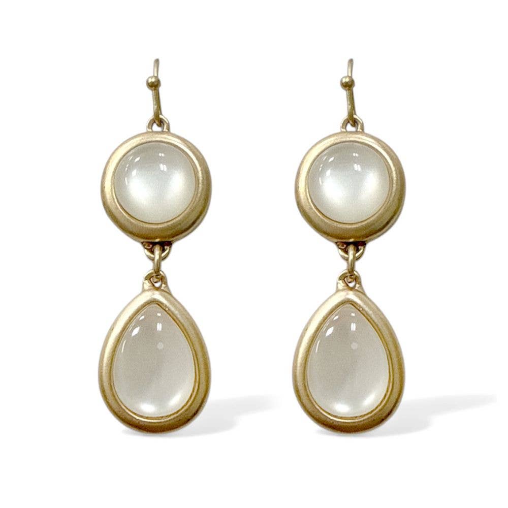 Pearl Bay Drop Earrings