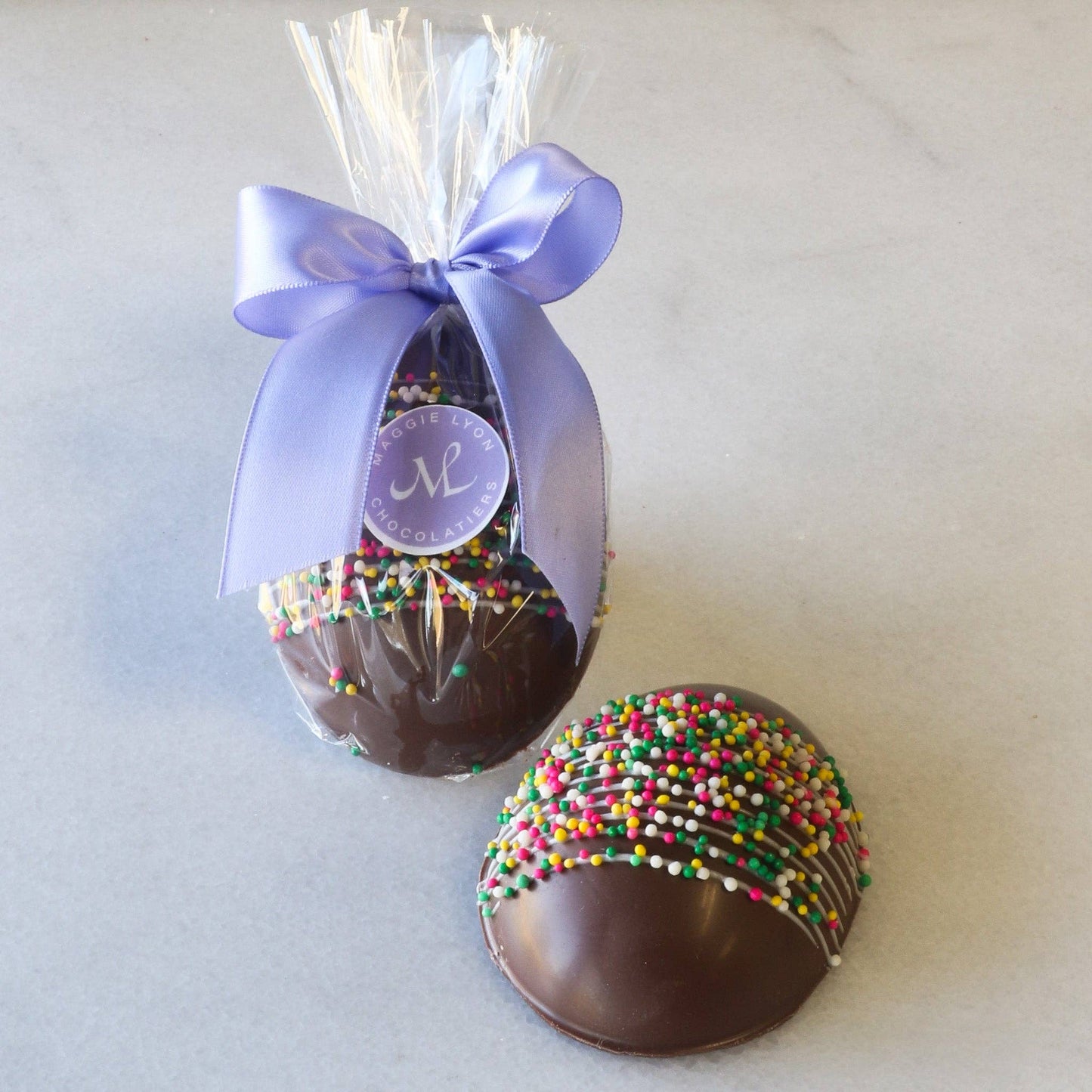 Maggie Lyon Chocolatiers - 2oz Milk Chocolate Egg with Peanut Butter Filling