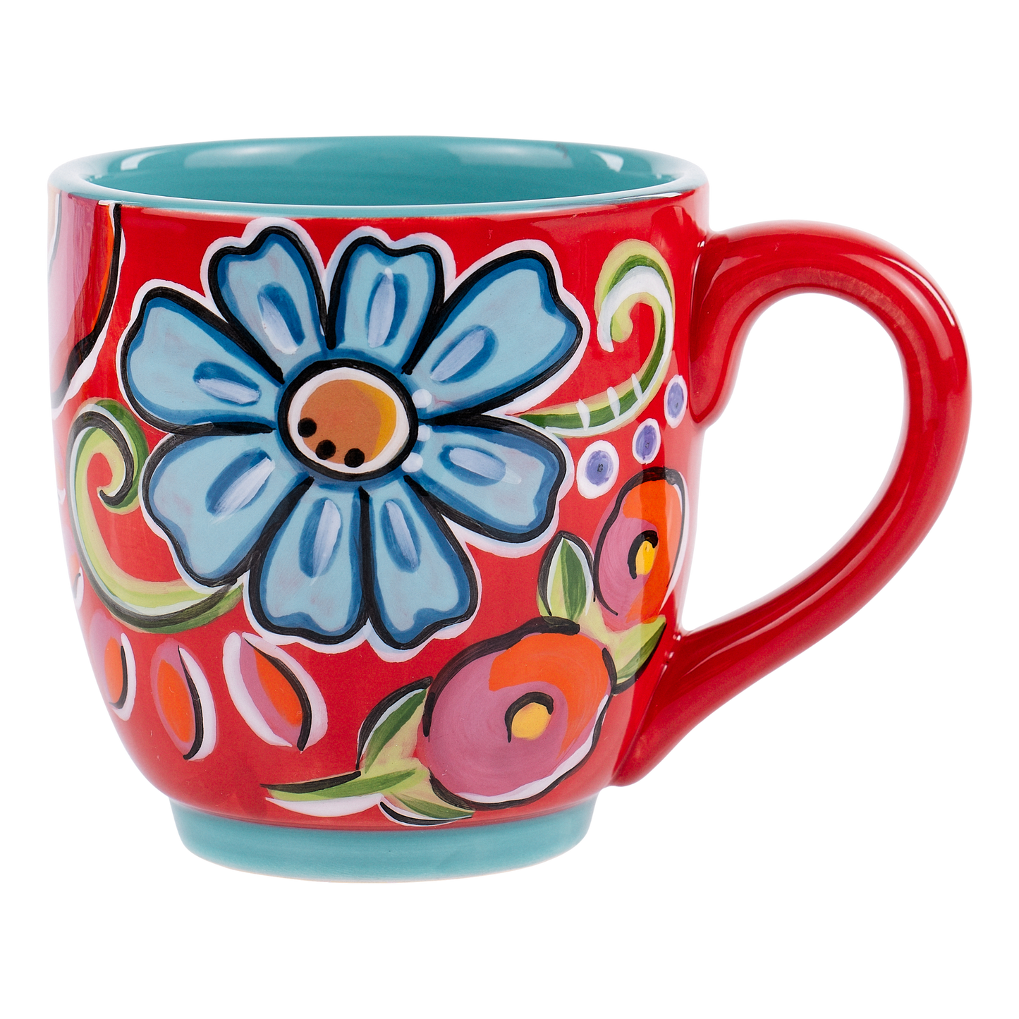 Glory Haus - Red Floral Mug