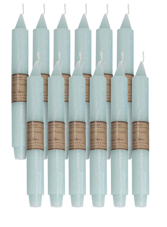 Sea Foam Timber Trunk Taper Candle