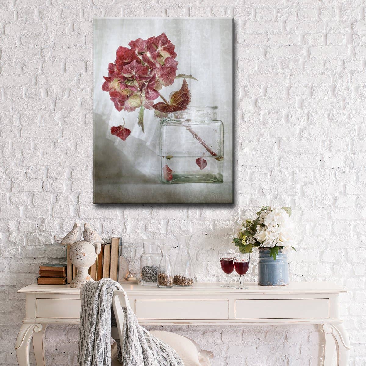 Hydrangea Canvas Wall Art