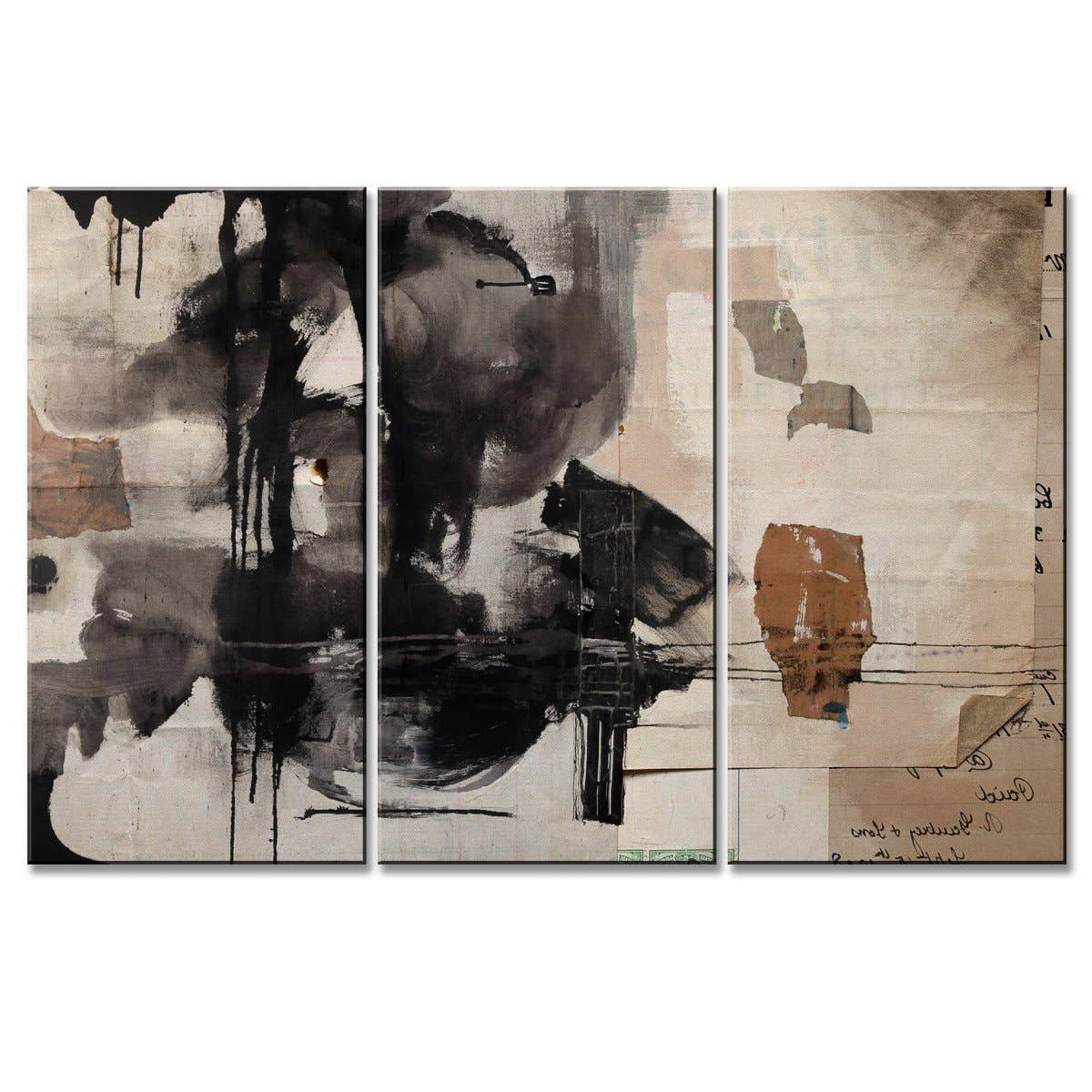 Inkd XXIX' Canvas Art - 3 Panels
