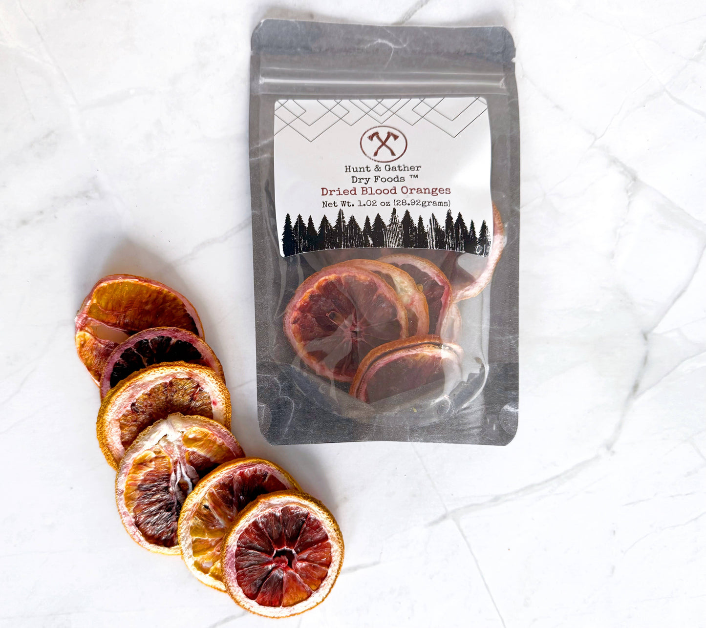 Hunt and Gather Dry Foods - Dried Blood Oranges Cocktail Garnishes