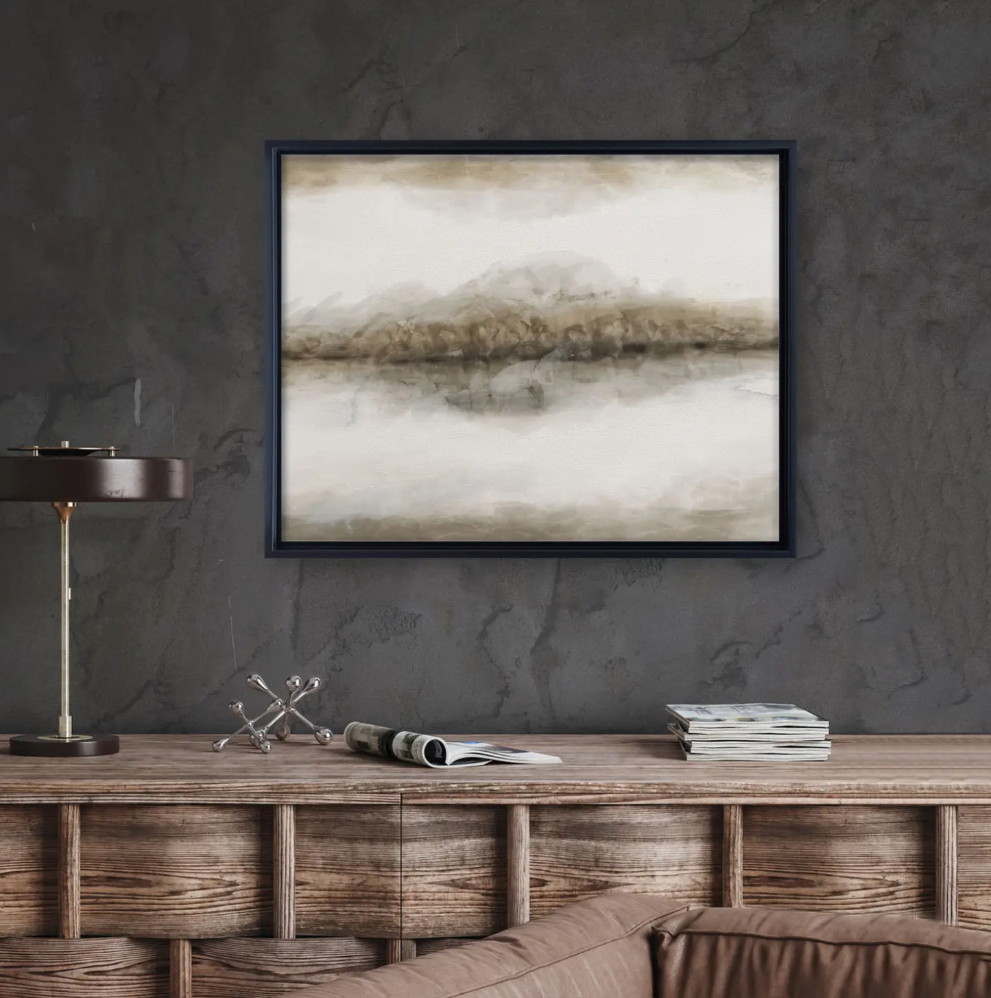 Abstract Neutral CXLIII' Canvas Wall Art