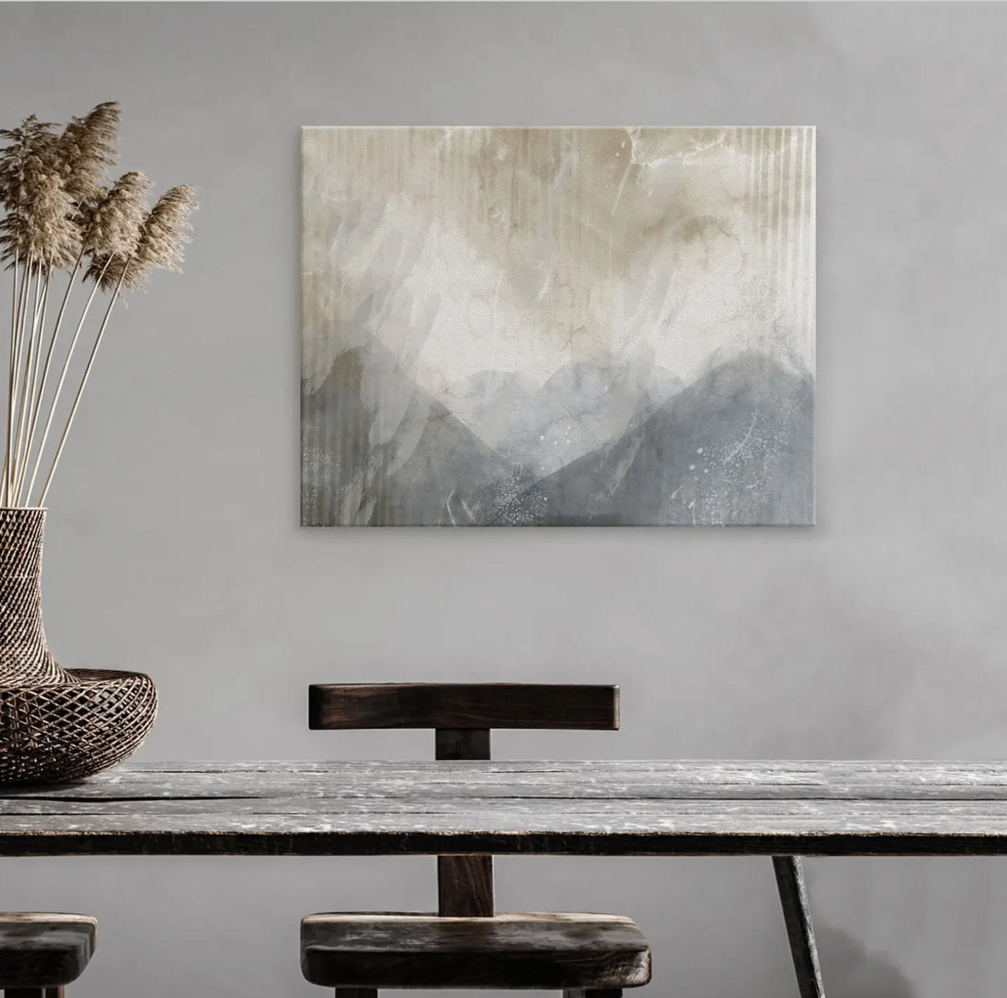Abstract Neutral CXLIX' Canvas Wall Art