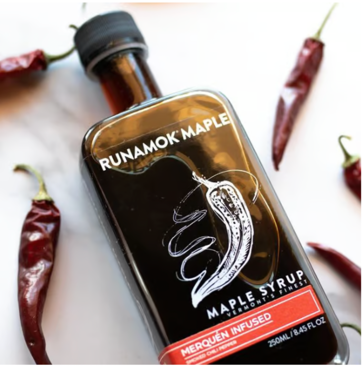 Merquén Smoked Chili Pepper Infused Maple Syrup