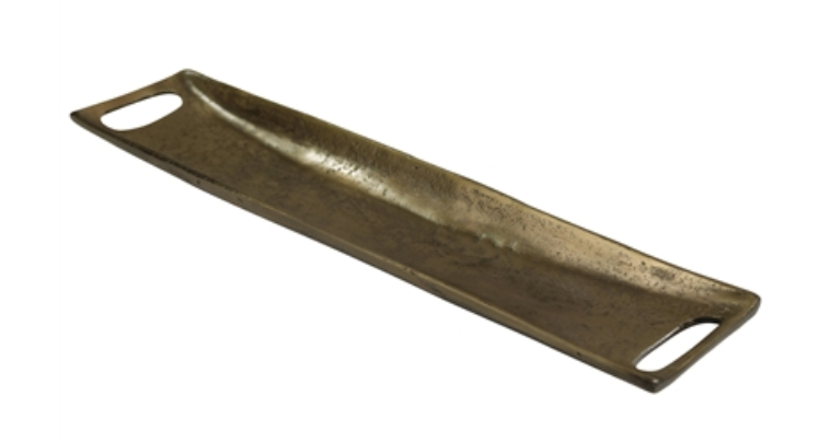 Brass Dash Rectangle Tray- Large