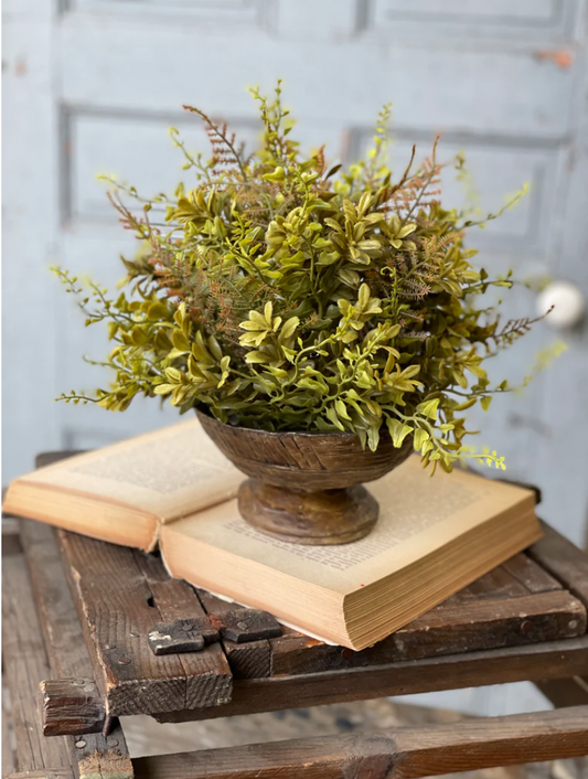 12" Bracken Fern Half Sphere