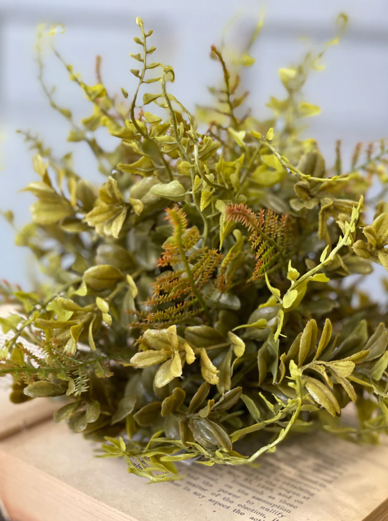 12" Bracken Fern Half Sphere