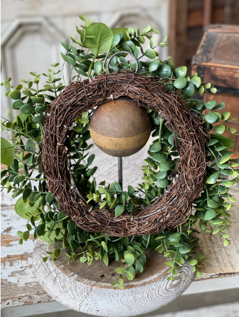 14" Ashford Eucalyptus Candle Ring
