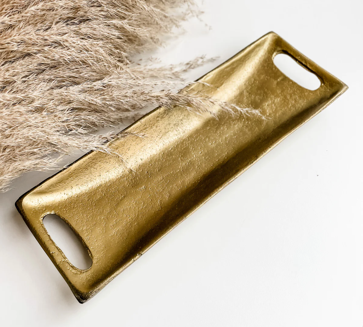 Brass Dash Rectangle Tray- Large