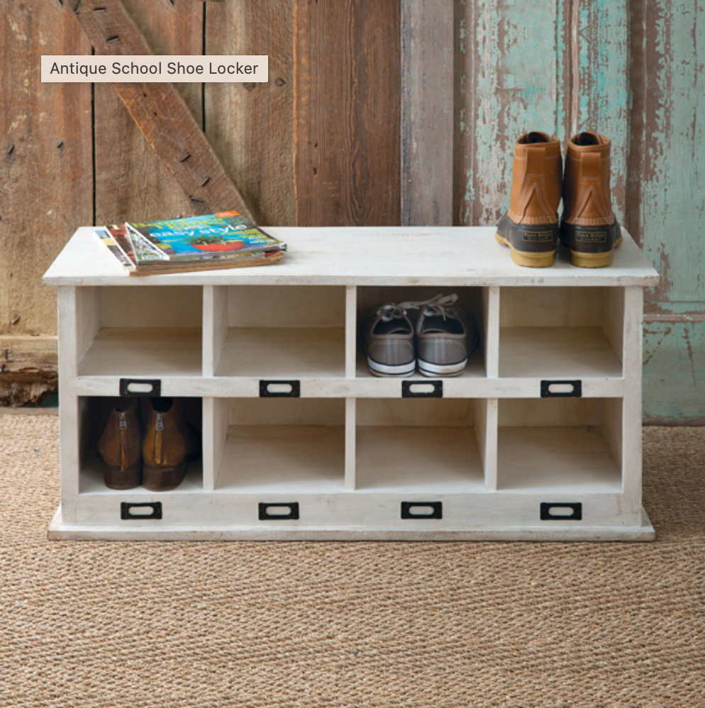 Antique School Shoe Locker