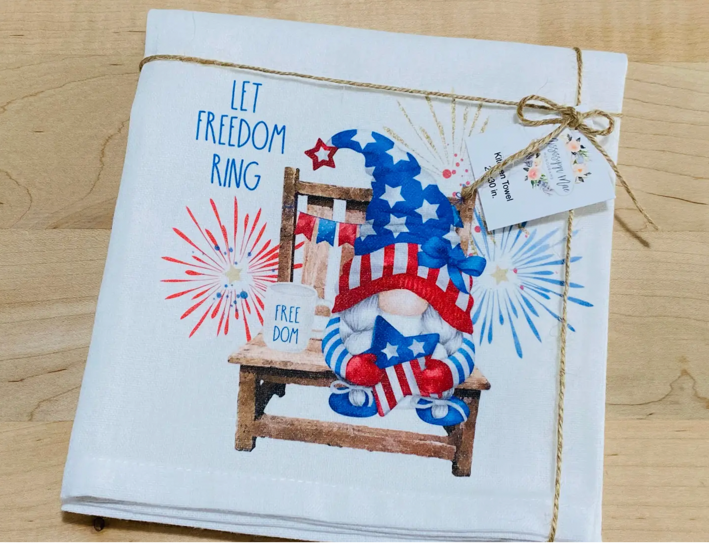 Freedom Gnome Kitchen Towel
