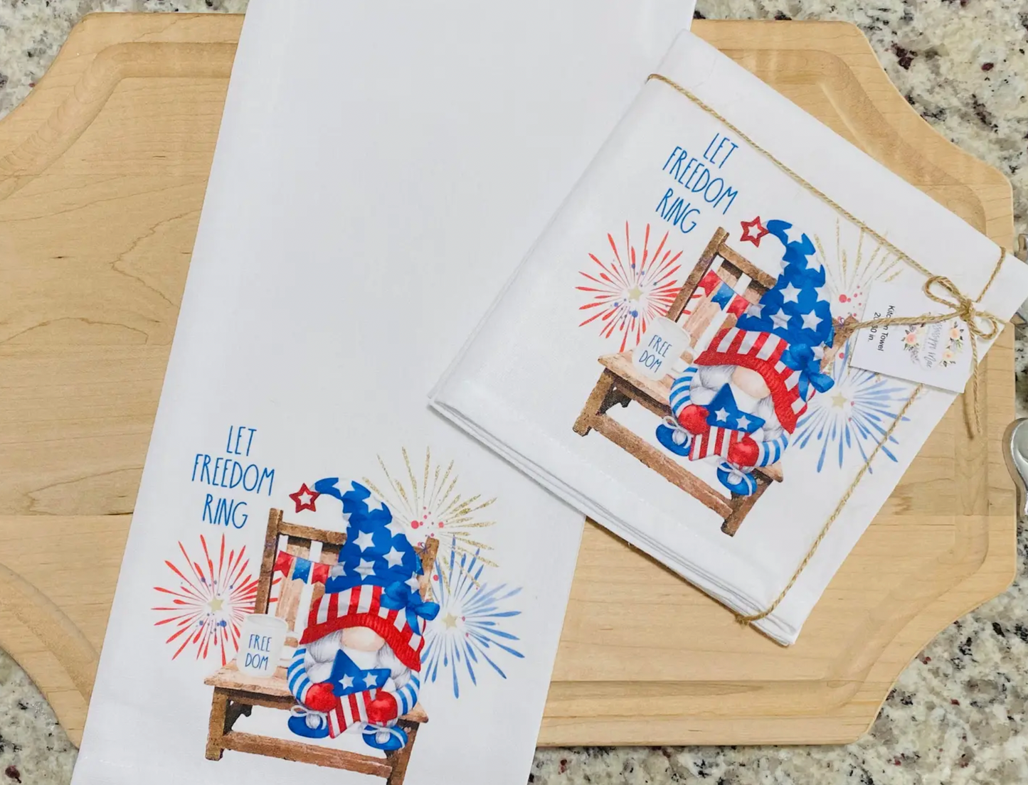 Freedom Gnome Kitchen Towel