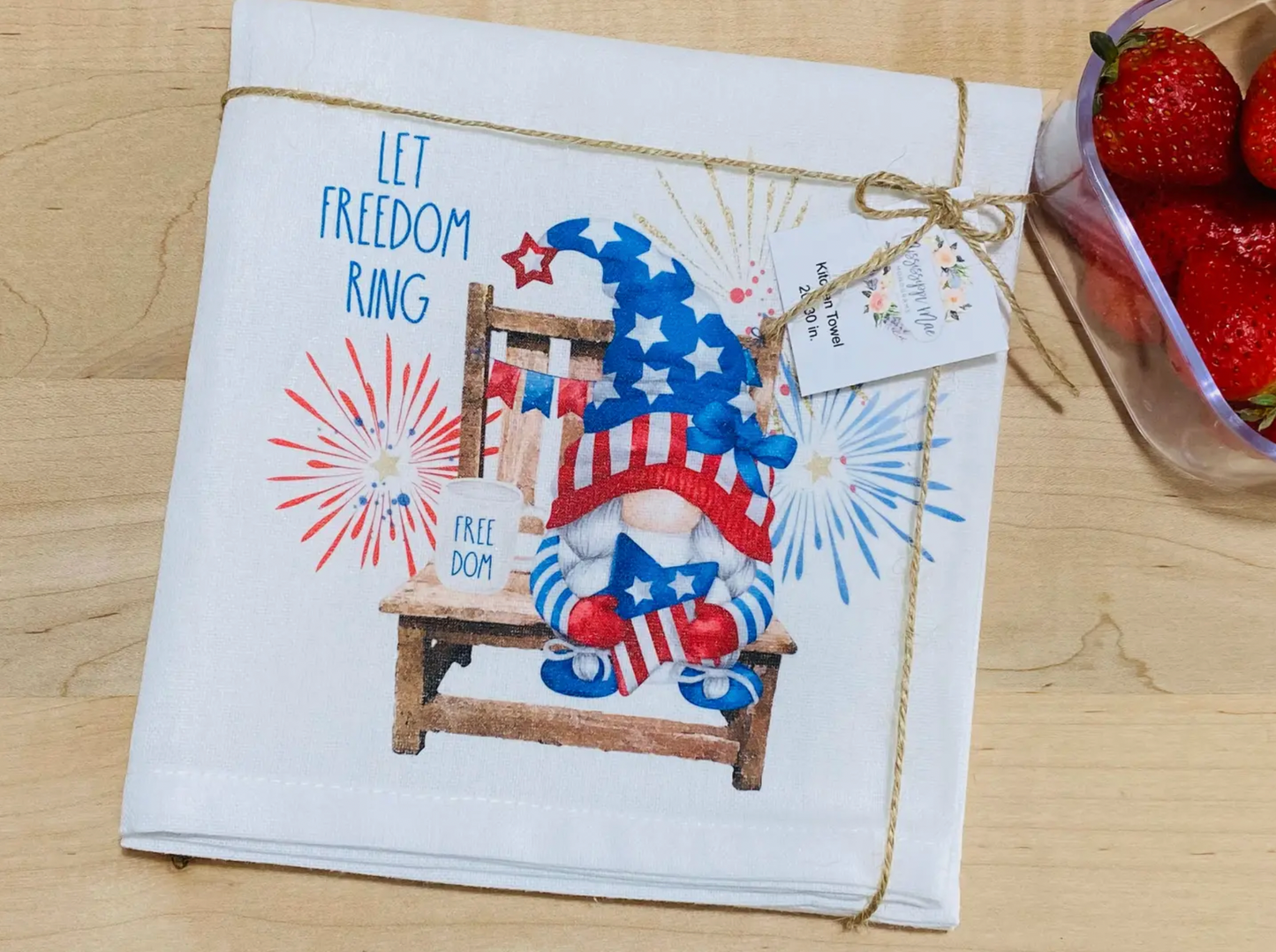 Freedom Gnome Kitchen Towel