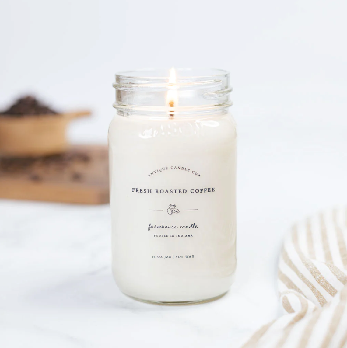 Cocoa Butter Beeswax Candle in a Vintage Crock - Farmhouse on Boone