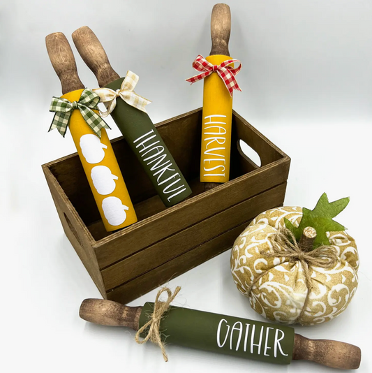 7” Mini rolling pins | Coffee bar decor
