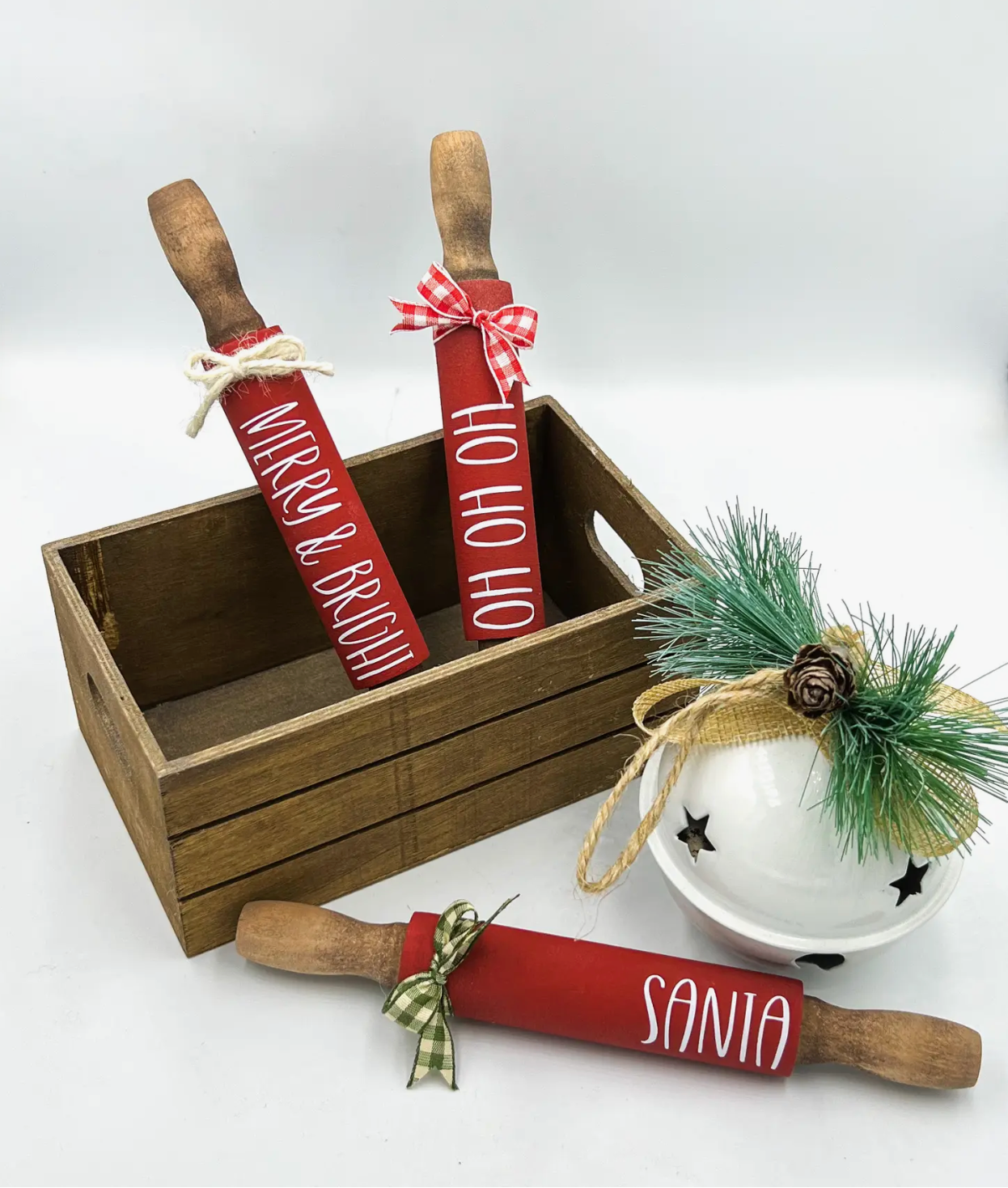 7” Mini rolling pins | Coffee bar decor