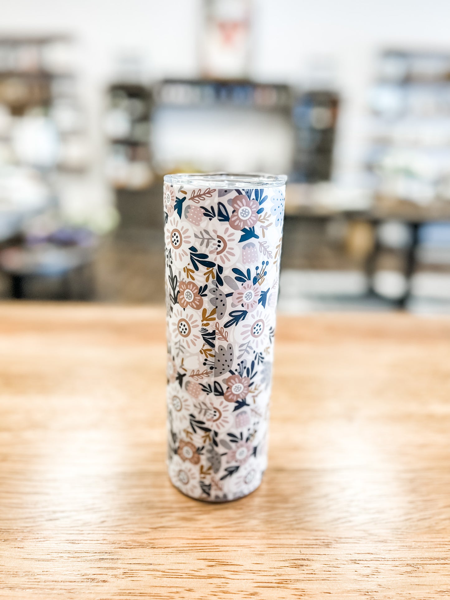 Alabaster, AL Floral Skinny Tumbler