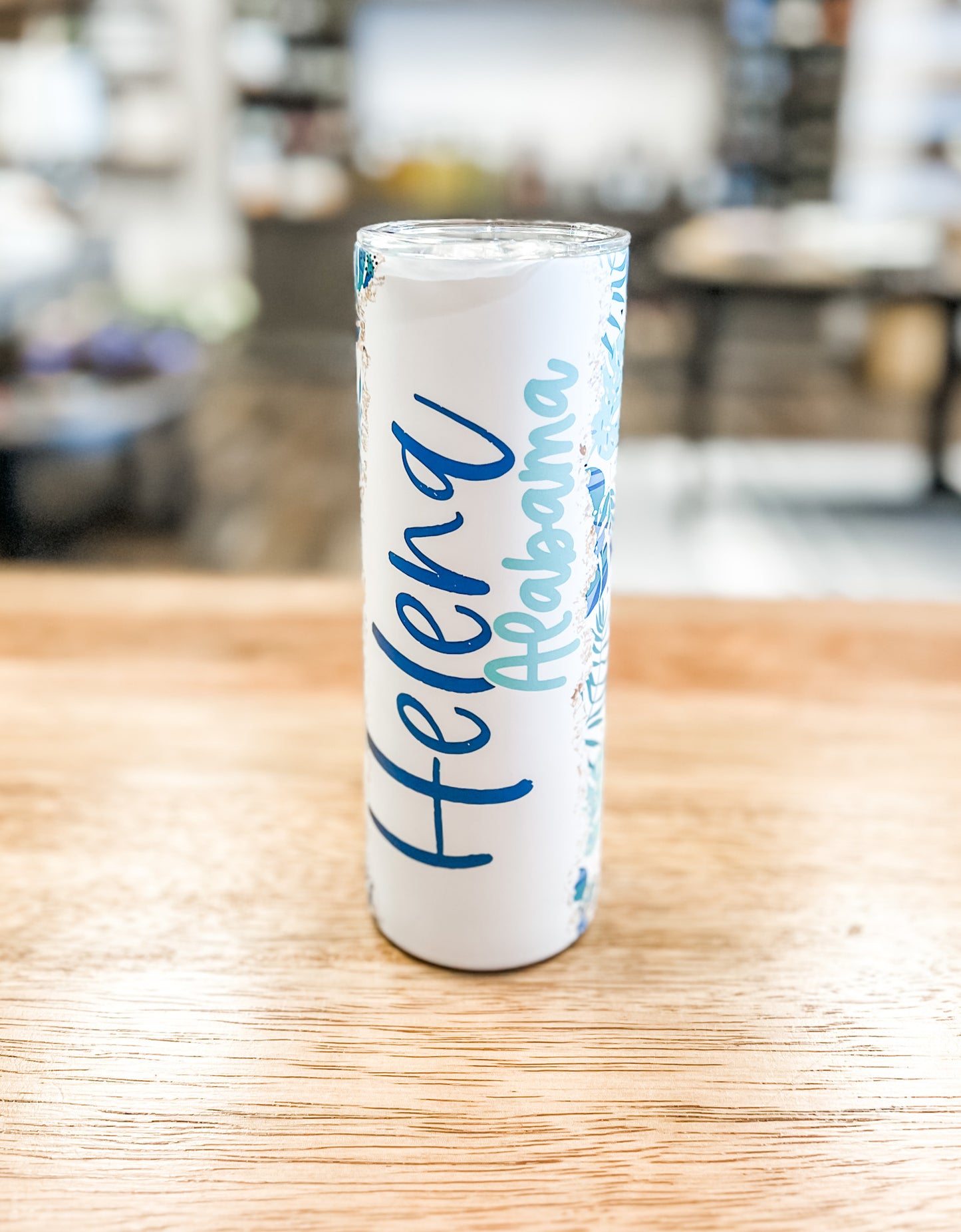 Helena, AL Beach Vacation Skinny Tumbler