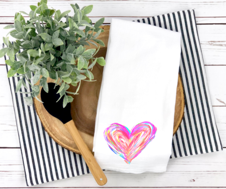 Messy Heart Kitchen Towel