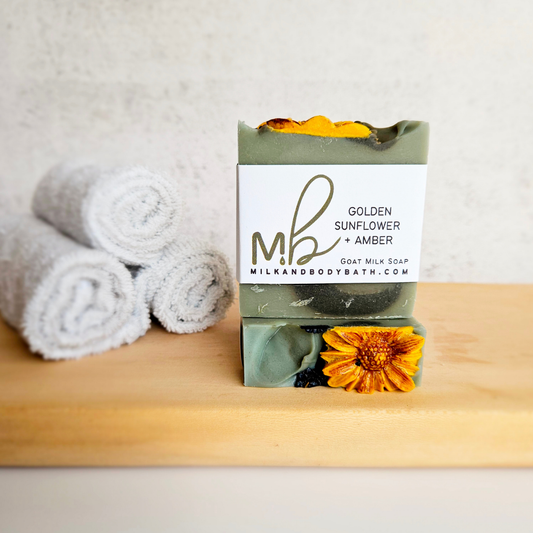 Golden Sunflower + Amber Goat Milk Soap