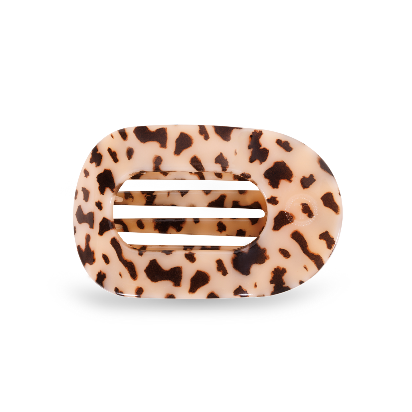 Round Flat Hair Clip | Blonde Tortoise