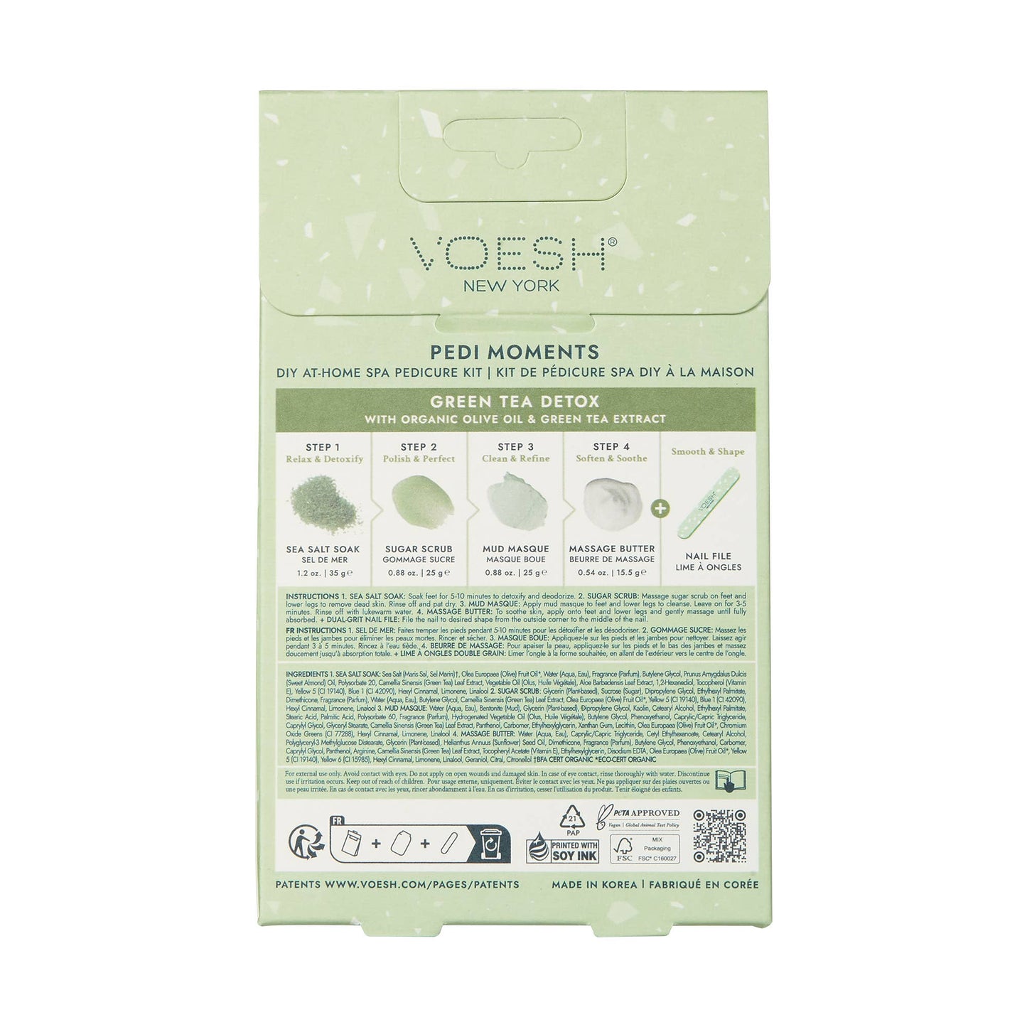 Pedi Moments Single - Green Tea Detox